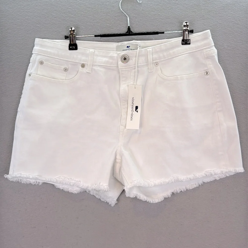 Vineyard vines - NWT‎ Women's Denim Cutoff Shorts white jeans size 31